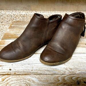 Brown Leather Ankle Boots
